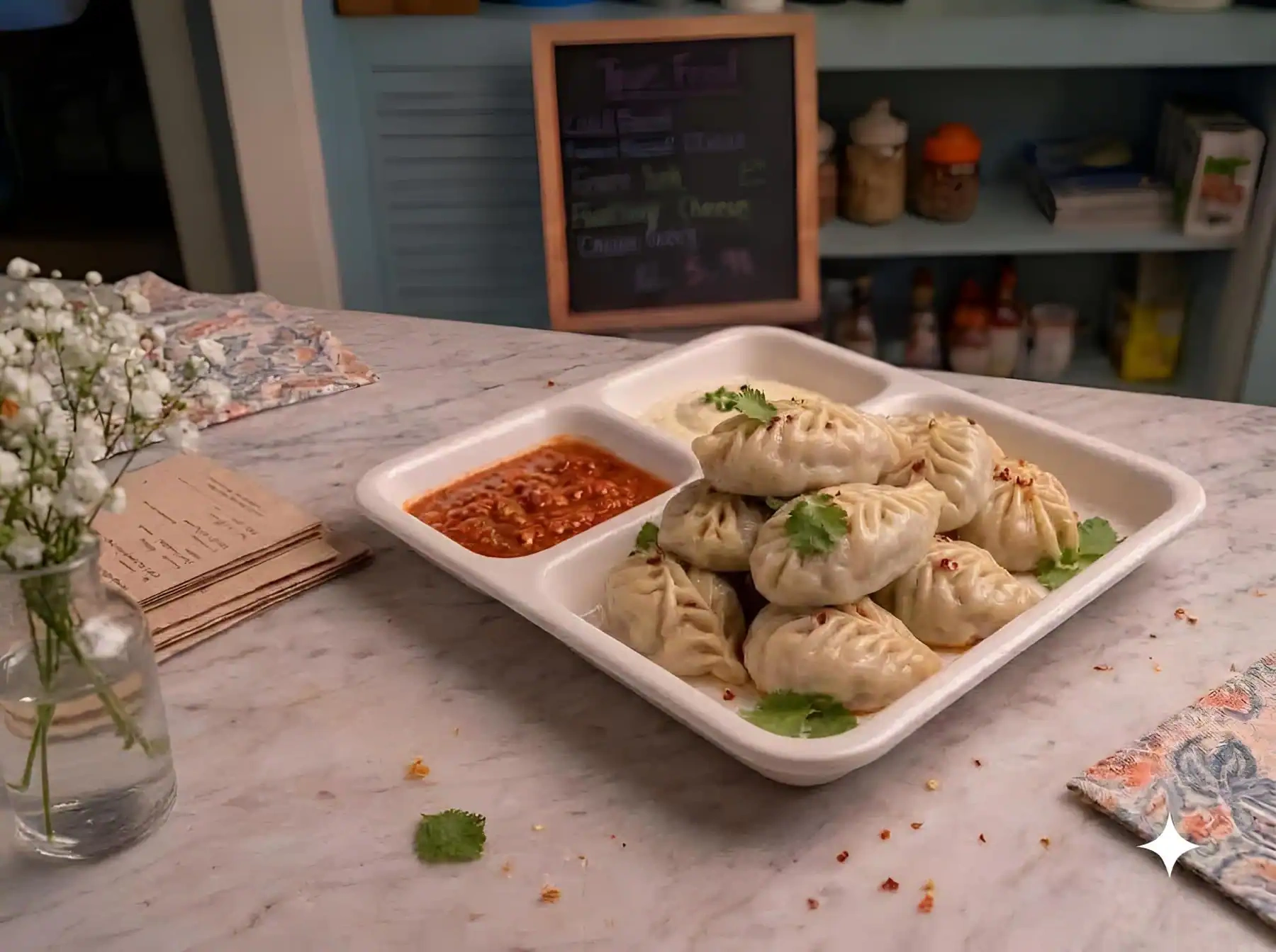Cheesy & Corn Momos in Sirsa